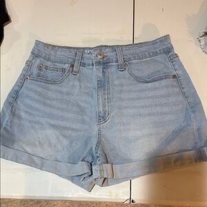 Light Blue Denim Women's Shorts